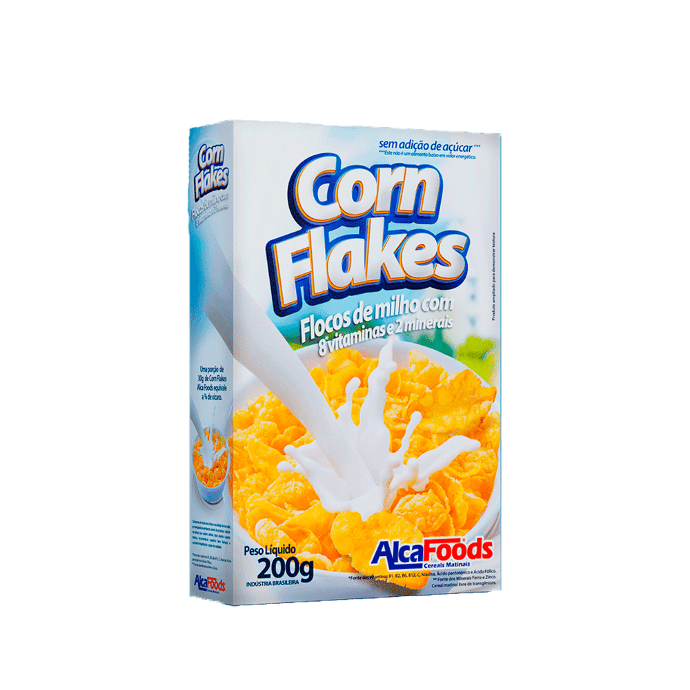 Cereal Matinal Bretas Corn Flakes 200g, Cereal