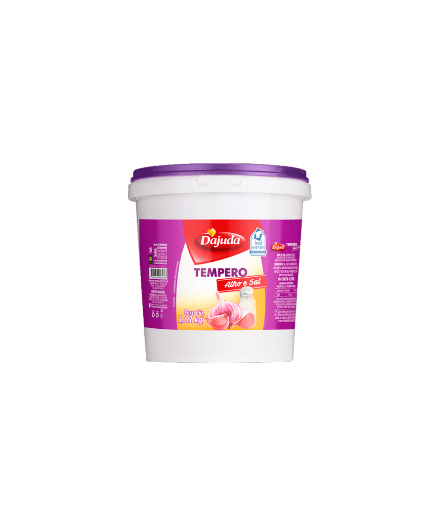 TEMPERO COMPLETO DAJUDA POTE 1,01KG ALHO E SAL