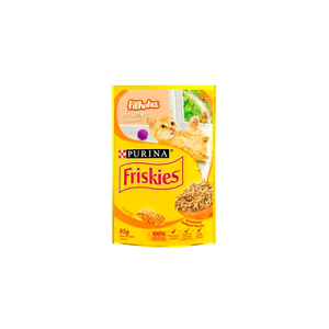 RACAO-PARA-GATOS-FRISKIES-SACHE-85G-FILHOTE-FRANGO