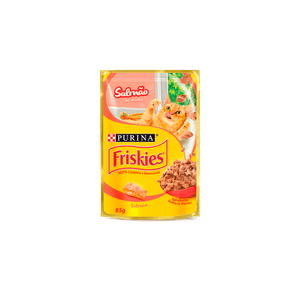 RACAO-PARA-GATOS-FRISKIES-SACHE-85G-FILHOTE-SALMAO