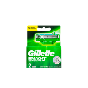 CARGA-GILLETTE-MACH3-2UN-SENSITIVE
