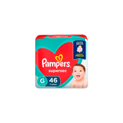 FRALDA-DESC-PAMPERS-SUPER-SEC-HIPER-G-COM-46UN