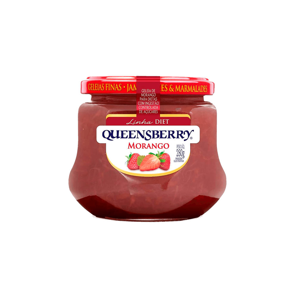 Geleia Morango Diet Queensberry Vidro 280g