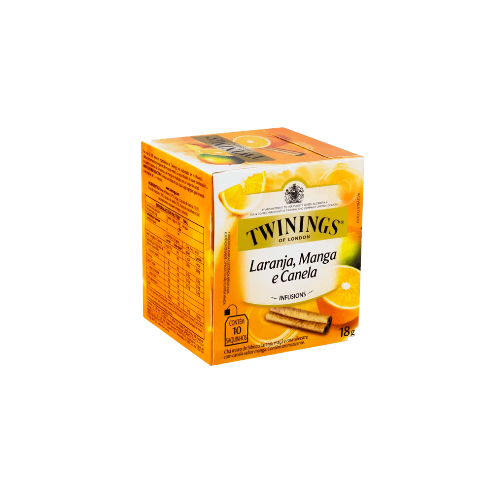 CHA TWININGS C 10 SAQUINHOS 18G LAR MANG CANEL cricare