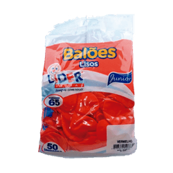 BALAO-LIDER-LISO-N65-50UN-VERMELHO