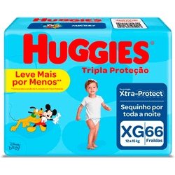 FRALDA-DESC-HUGGIES-TRIPLA-PROTECAO-XG-66UN