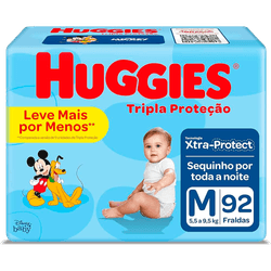 FRALDA-DESC-HUGGIES-TRIPLA-PROTECAO-M-92-UN