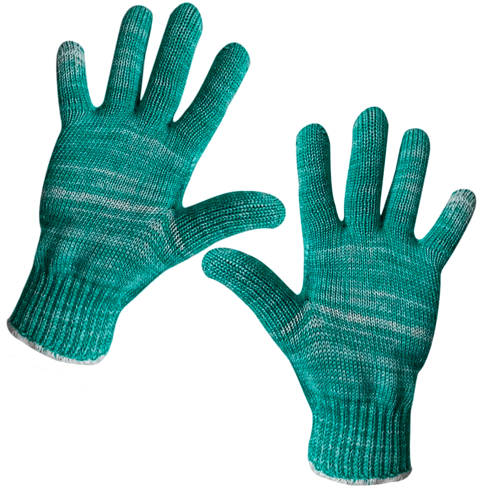 LUVA FORT PLUS POLIESTER C/ELASTANO 10 FIOS VERDE