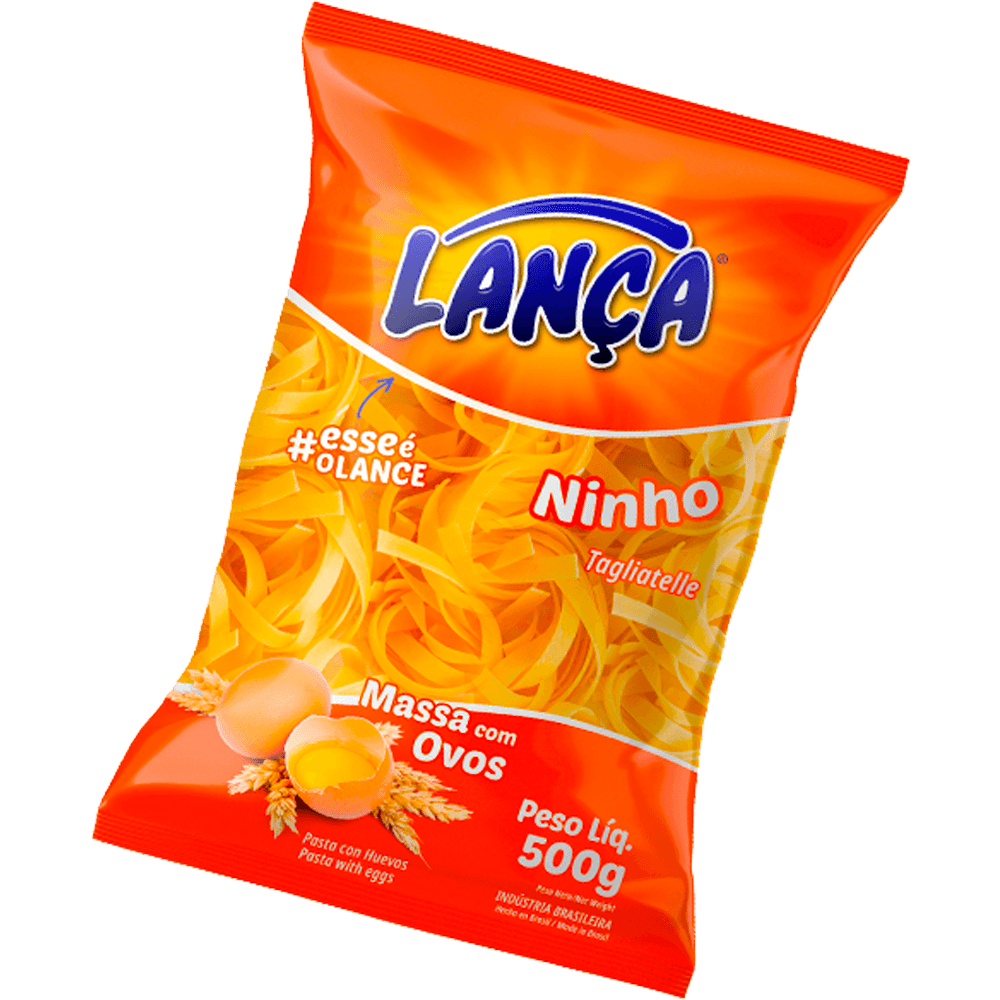 MASSA LANCA C/OVOS 500G NINHO TAGLIATEL