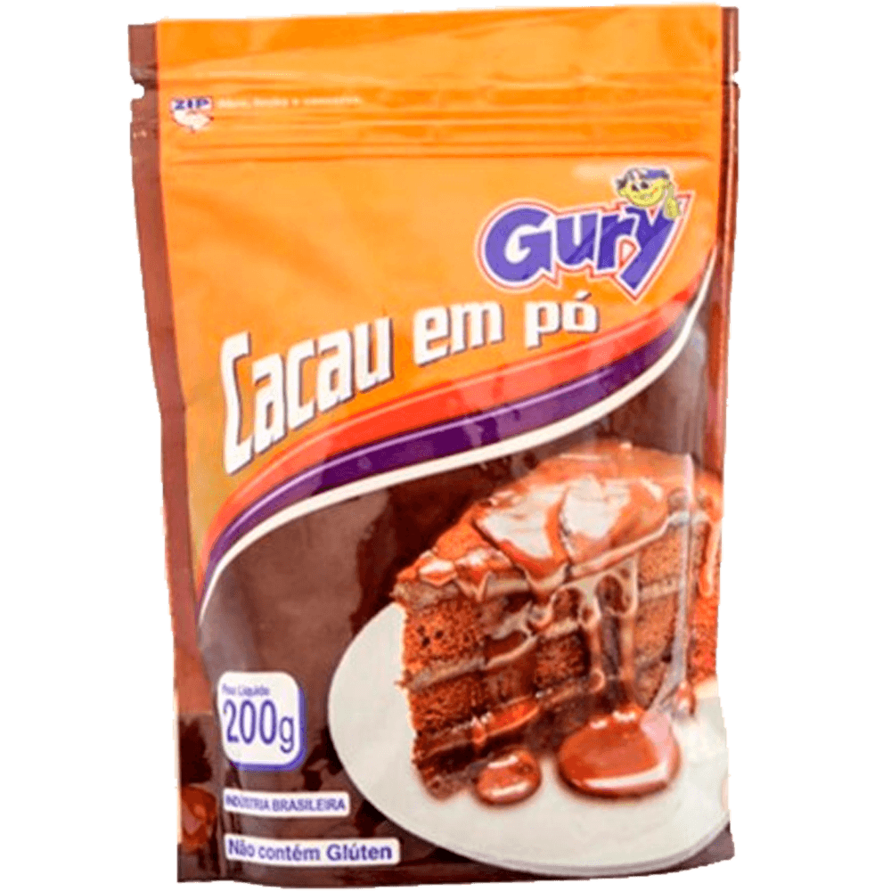 CACAU EM PO GURY POUCH 200G 100%