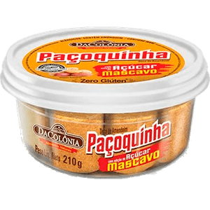 PACOCA-PACOQUINHA-DACOLONIA-PT-210G-ACUCAR-MASCAVO